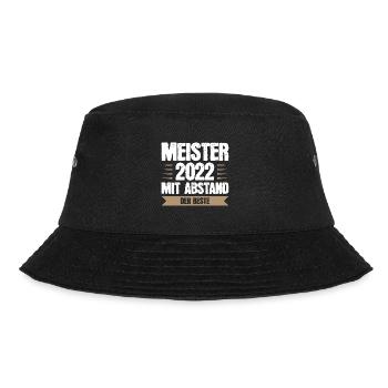 Meister 2022 Prüfung Meisterprüfung Geschenk - Bucket Hat - Schwarz - Vorne - Lela (165cm)