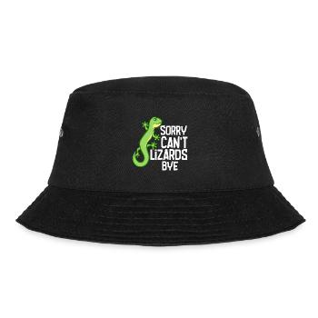 Sorry Can't Lizards Bye - Bucket Hat - Schwarz - Vorne - Lela (165cm)