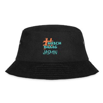 Hashtag Jasmin - Bucket Hat - Schwarz - Vorne - Lela (165cm)