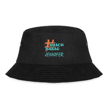 Hashtag Jennifer - Bucket Hat - Schwarz - Vorne - Lela (165cm)