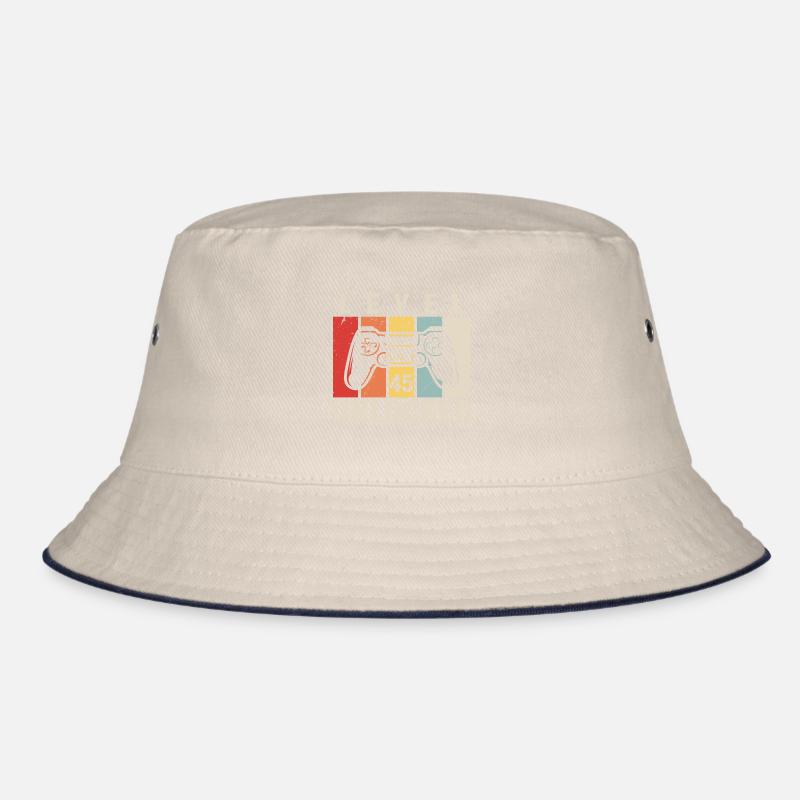 Level 45 Unlocked 45 Jahre Geburtstag Geschenk Bucket Hat