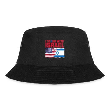 Israel USA America Origin Flag Jerusalem - Bucket Hat - black - Front - Lela (165cm)