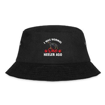 Australian Cattle Dog Red Blue Heeler - Bucket Hat - Schwarz - Vorne - Lela (165cm)