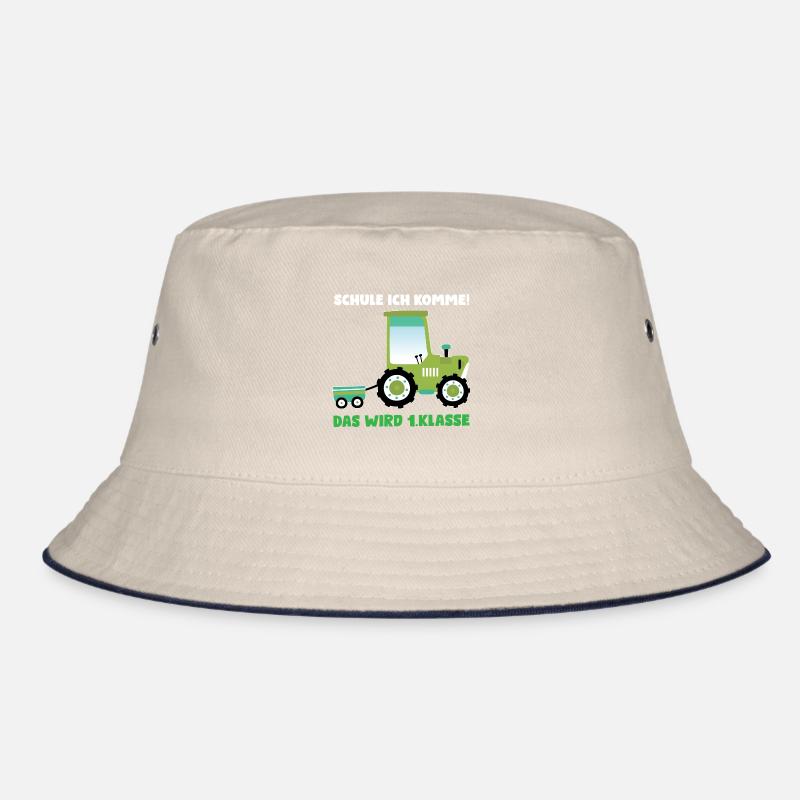 1.Klasse Traktor Erstklässler Geschenk Bucket Hat