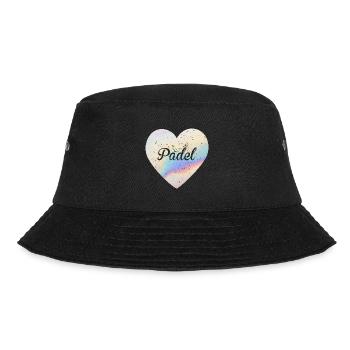 Padel Cute heart | Padel Sports Lover - Bucket Hat - black - Front - Lela (165cm)