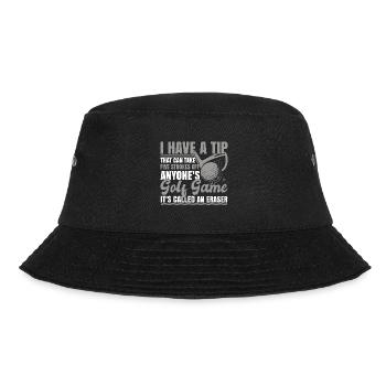 Golf Humor Witz Lustig - Bucket Hat - Schwarz - Vorne - Lela (165cm)