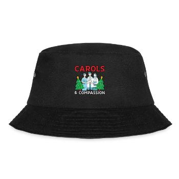 Carols & Compassion Nurse Christmas - Bucket Hat - black - Front - Lela (165cm)