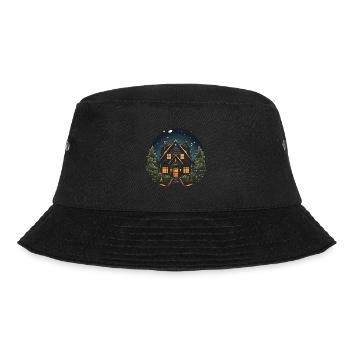 Weihnachtliche Atmosphäre mit unserem Hausdeko - Bucket Hat - Schwarz - Vorne - Lela (165cm)