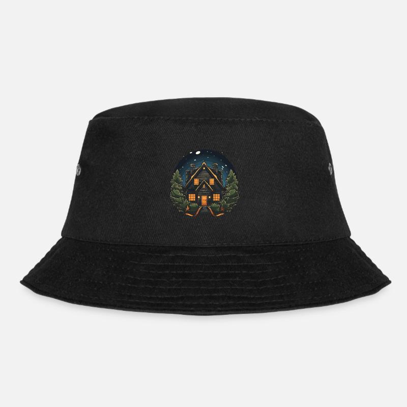 Weihnachtliche Atmosphäre mit unserem Hausdeko - Bucket Hat - Schwarz