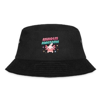 Axolotls Fantastisches Design für Axolotl Fans - Bucket Hat - Schwarz - Vorne - Lela (165cm)
