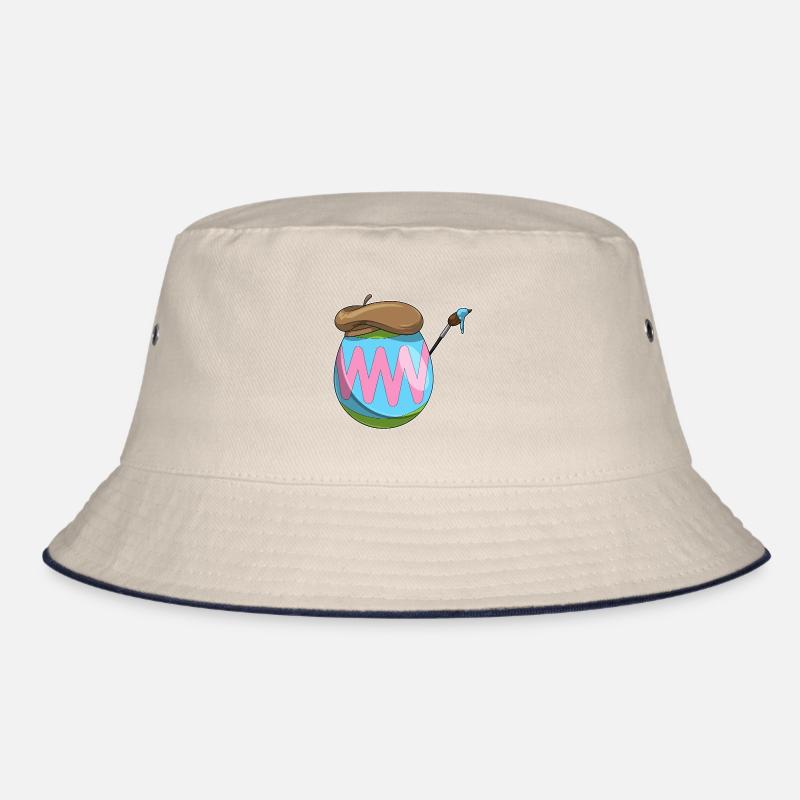 Osterei Ostern Malen Pinsel Bucket Hat