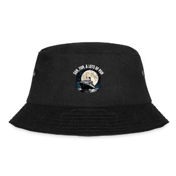 Sun Fun And Lots Of Pun Cruise Ship Vacation - Bucket Hat - Schwarz - Vorne - Lela (165cm)