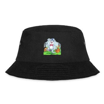 Easter Bunny With Colorful Egg Basket - Bucket Hat - Schwarz - Vorne - Lela (165cm)