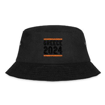 Greece 2024 Vintage - Bucket Hat - Schwarz - Vorne - Lela (165cm)