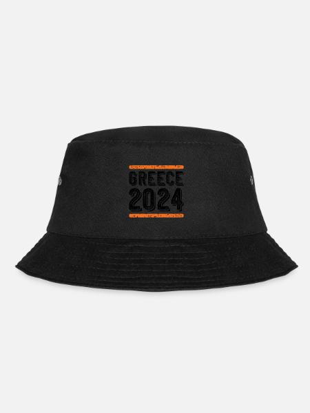 Greece 2024 Vintage - Bucket Hat - Schwarz