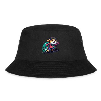Cute Skier Dog 2 - Bucket Hat - Schwarz - Vorne - Lela (165cm)