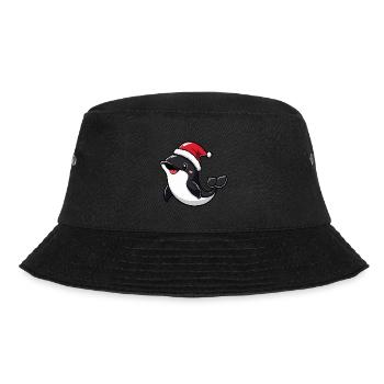 Whale Christmas Cute - Bucket Hat - black - Front - Lela (165cm)