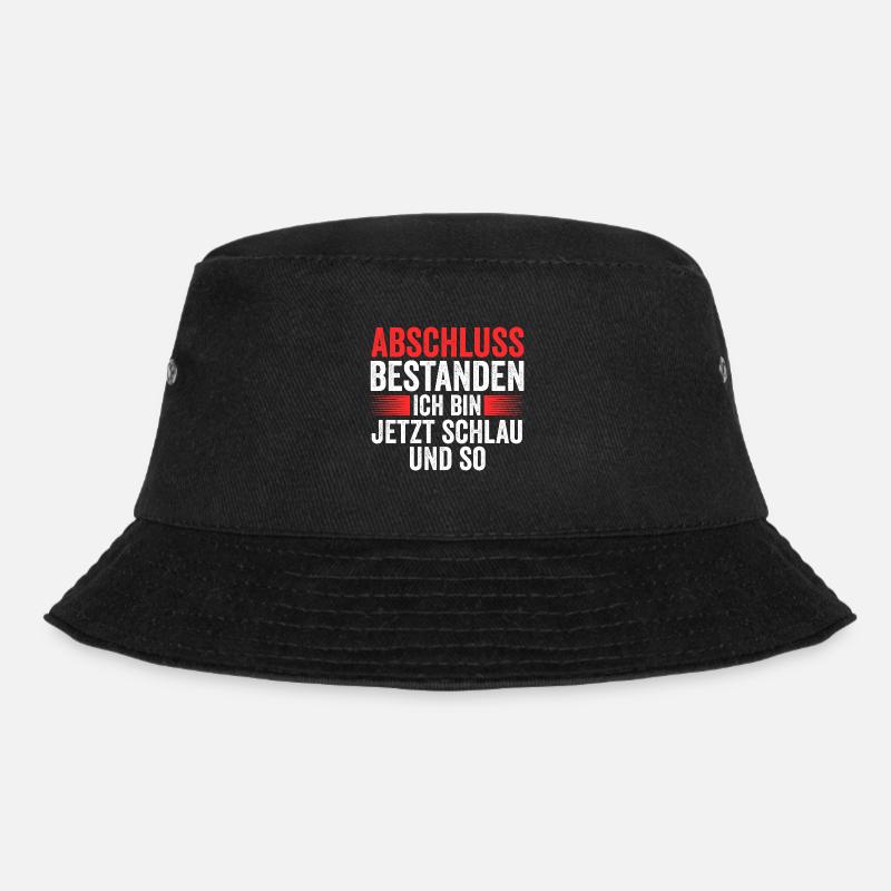 Abschluss Prüfung Abi Geschenk - Bucket Hat - Schwarz