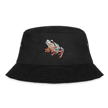 Frosch - Bucket Hat - Schwarz - Vorne - Lela (165cm)