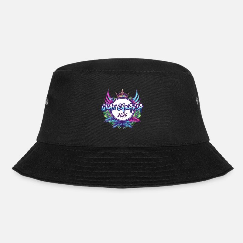 Gran Canaria 2025 Bunt - Bucket Hat - Schwarz