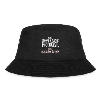 Meeresbiologe Schritt 1 - Bucket Hat - Schwarz - Vorne - Lela (165cm)