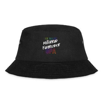 Motorrad Opa Biker Motorradfahrer Geschenk - Bucket Hat - Schwarz - Vorne - Lela (165cm)