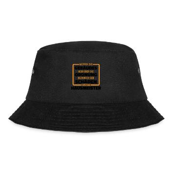 Meister Des Gebäudes Hauswart Witziges Hausmeister - Bucket Hat - Schwarz - Vorne - Lela (165cm)