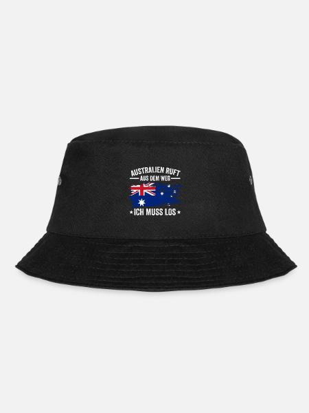 Australien Reise Australier Australierin - Bucket Hat - Schwarz