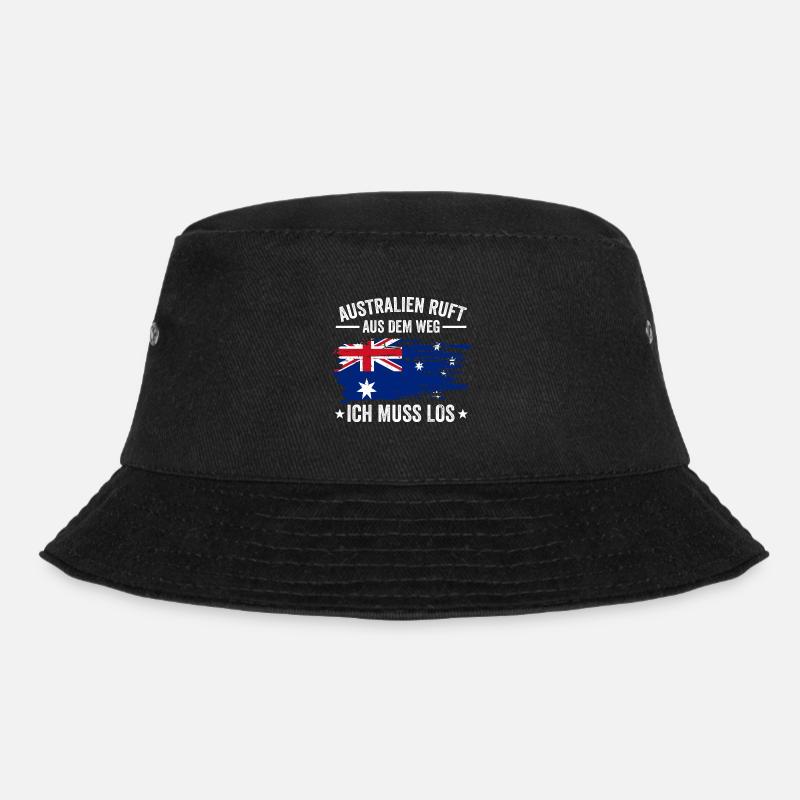 Australien Reise Australier Australierin - Bucket Hat - Schwarz