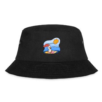 Duck Sunbathing - Bucket Hat - black - Front - Lela (165cm)