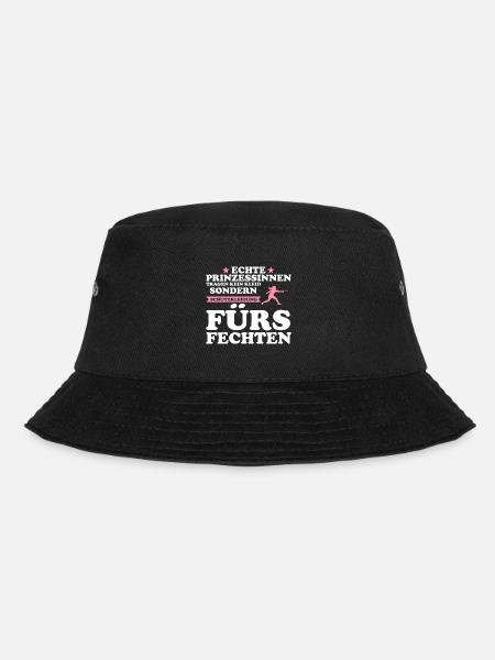 Fechterin Fechten Fechterinnen Geschenk - Bucket Hat - Schwarz