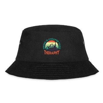 Klettern Kletterer Berge Kletterwand Kletterdad - Bucket Hat - Schwarz - Vorne - Lela (165cm)