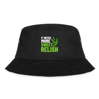 Sweet Relish Pickles Bottle Spice Jar - Bucket Hat - black - Front - Lela (165cm)