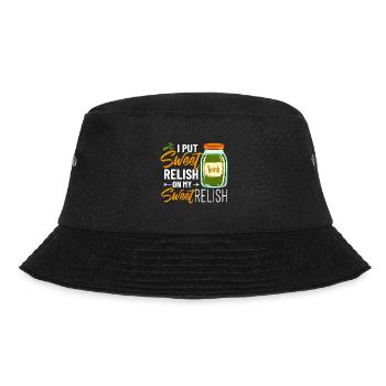Sweet Relish Pickles Bottle Spice Jar - Bucket Hat - black - Front - Lela (165cm)
