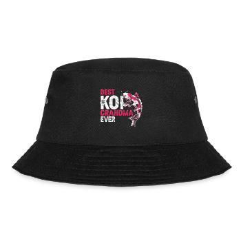 Best KOI Grandma Ever Cool Vintage Koi Lover - Bucket Hat - black - Front - Lela (165cm)