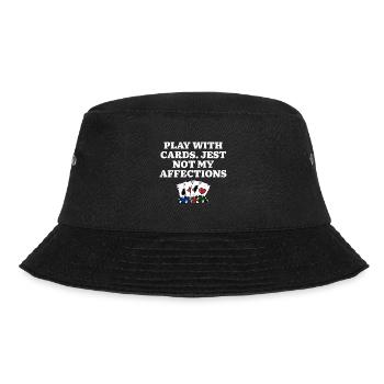 Play with Cards Poker Couples Poker Player Lovers - Bucket Hat - Schwarz - Vorne - Lela (165cm)