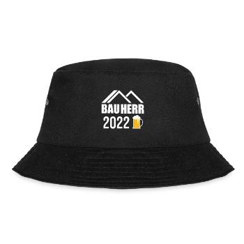 Bauherr Bier Hausbau Eigenheim Richtfest 2022 - Bucket Hat - Schwarz - Vorne - Lela (165cm)