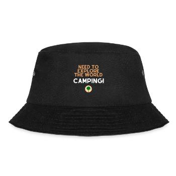 The need to explore the world - Bucket Hat - black - Front - Lela (165cm)