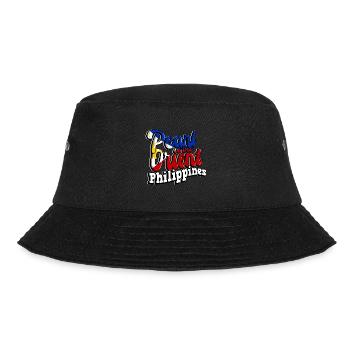 Philippinen Filipino Perle Des Orient I Geschenk - Bucket Hat - Schwarz - Vorne - Lela (165cm)