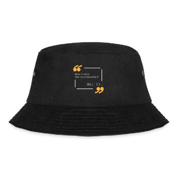 How do I start talking? - Bucket Hat - black - Front - Lela (165cm)
