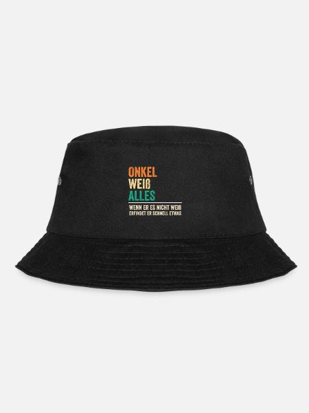 Patenonkel Pate Onkel - Bucket Hat - Schwarz