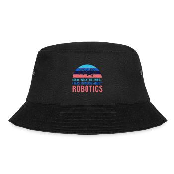 Thinking About Robots Engineer Student Robotics - Bucket Hat - black - Front - Lela (165cm)