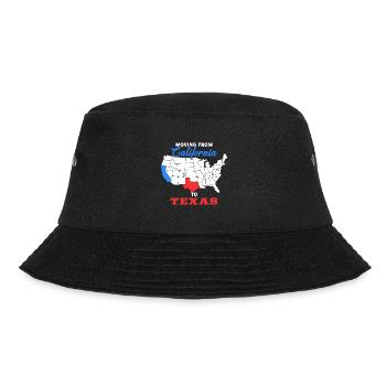 Umzug nach Texas Design für stolze Texaner - Bucket Hat - Schwarz - Vorne - Lela (165cm)