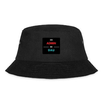 Ich Admin, du DAU 2 - Bucket Hat - Schwarz - Vorne - Lela (165cm)