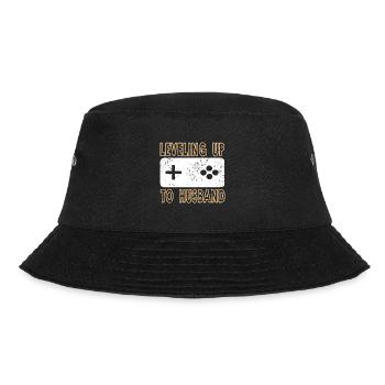 Leveling Up To Husband Retro Bachelor Party - Bob - noir - Devant - Lela (165cm)