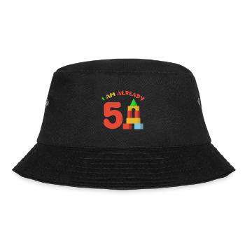 I am already 5 years old 5th birthday - Bucket Hat - black - Front - Lela (165cm)