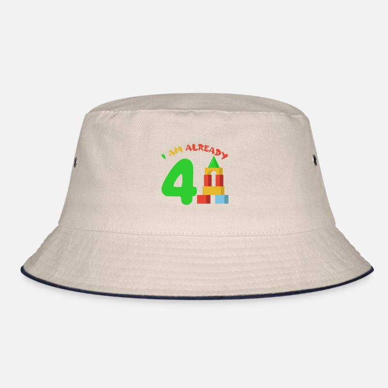 I am already 4 years old 4th birthday Bucket Hat