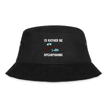 Spearfishing Spear Fishermen Fish Spear Fishermen - Bucket Hat - black - Front - Lela (165cm)