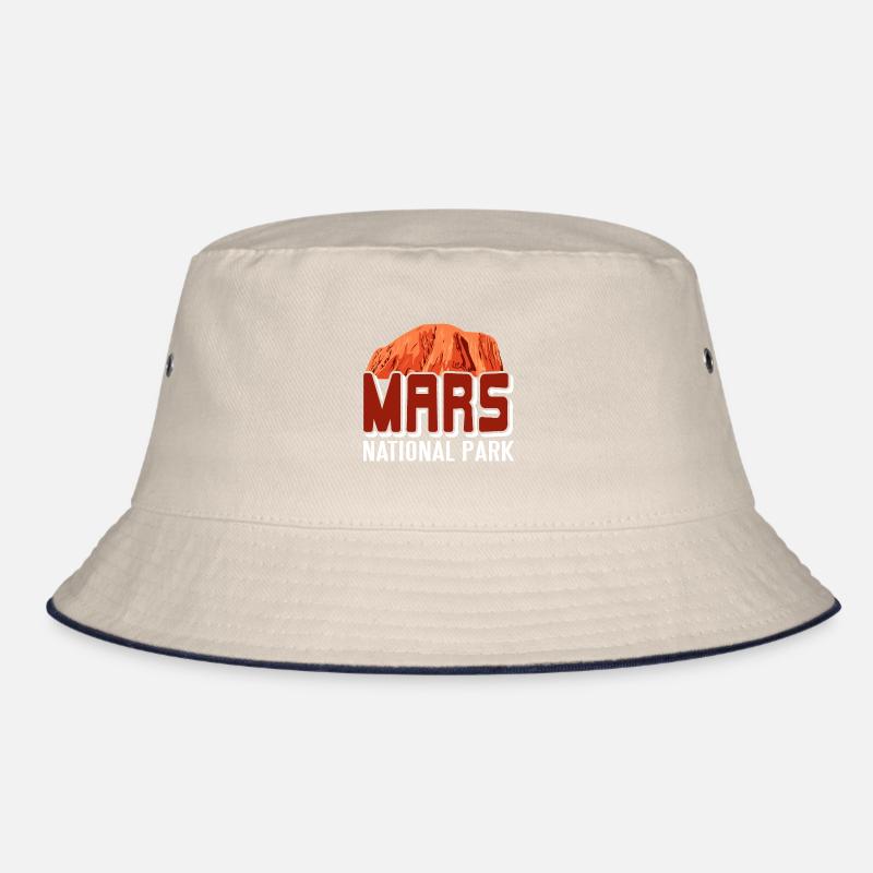 MARS National Park Retro Outer Space Planet Bucket Hat