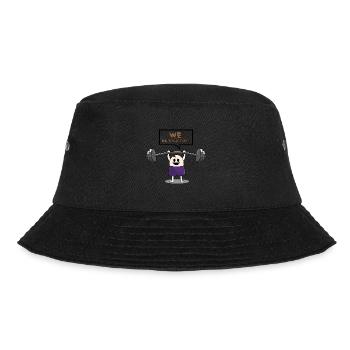 We Deadlifting Powerlifter Workout Gym - Bucket Hat - black - Front - Lela (165cm)